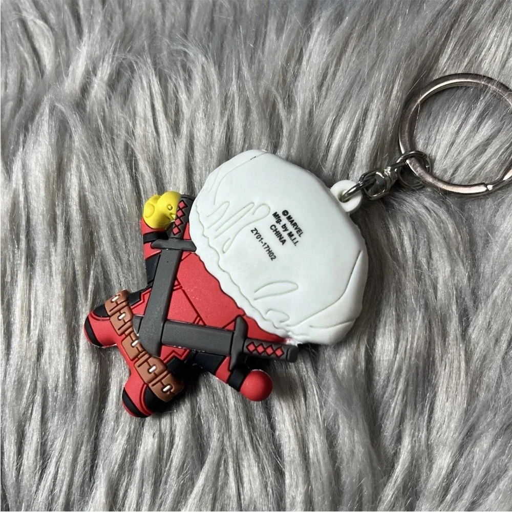 Marvel Deadpool Bath Time Shower Cap Rubber Duck 3D Keychain